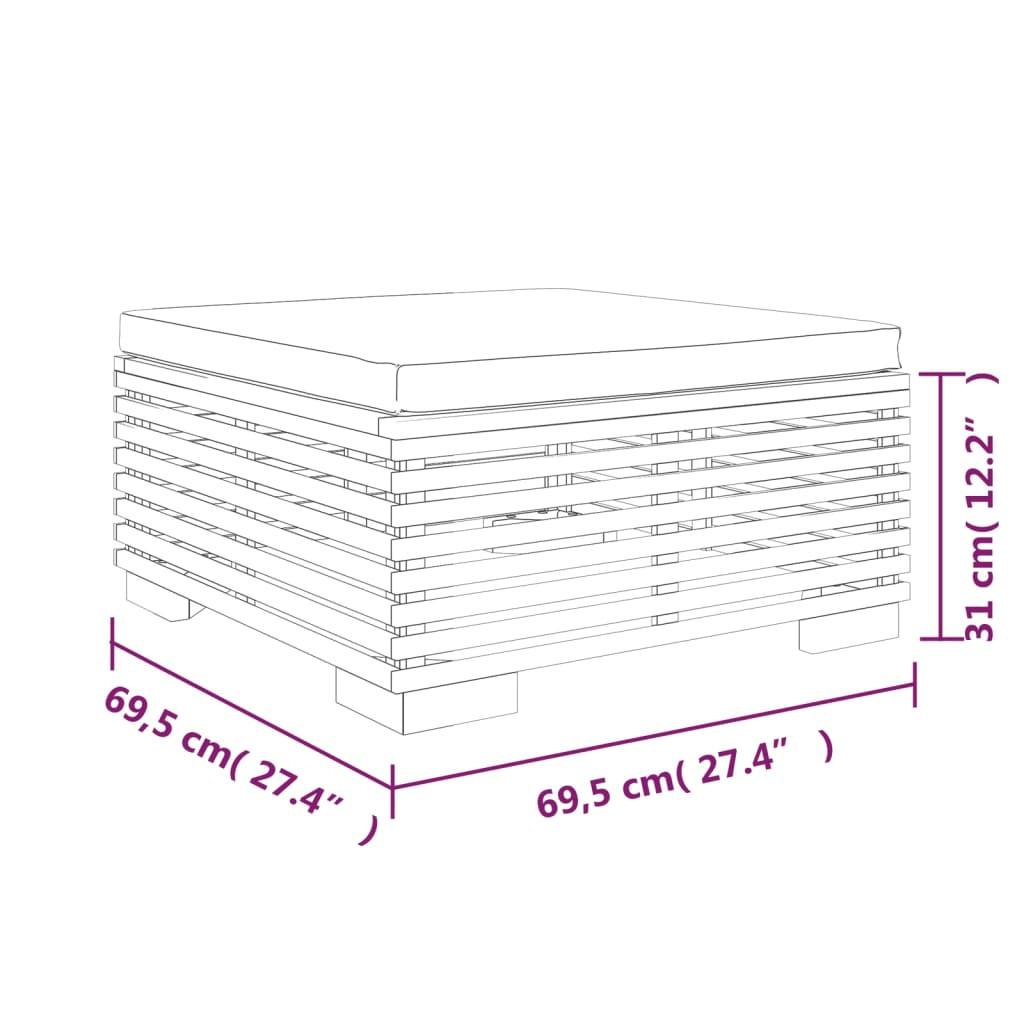 VidaXL set divani da giardino Teak riciclato  