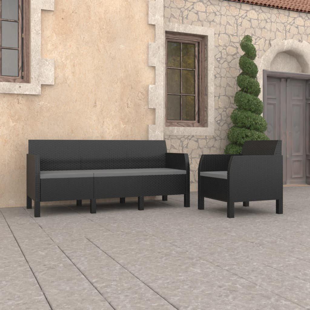 VidaXL Garten-lounge-set polypropylen  