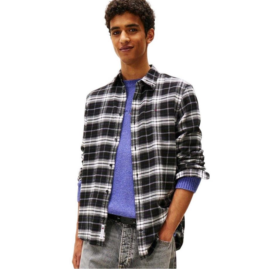 TOMMY JEANS  Chemise Manches Longues Motiftyle À Carreaux 