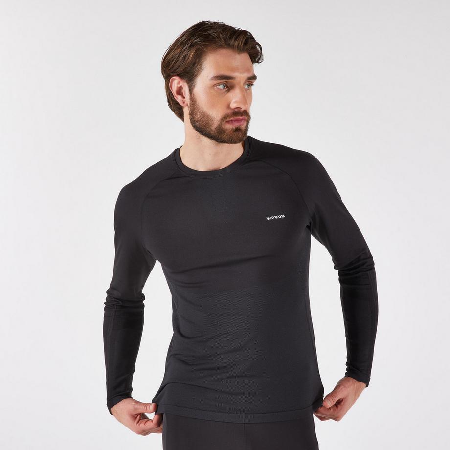KIPRUN  T-shirt de running manches longues homme sans coutures 