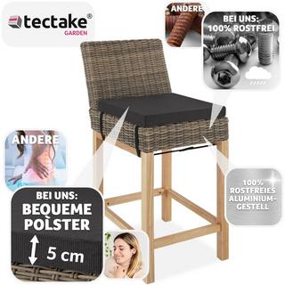 Tectake Rattan Barstuhl Latina  