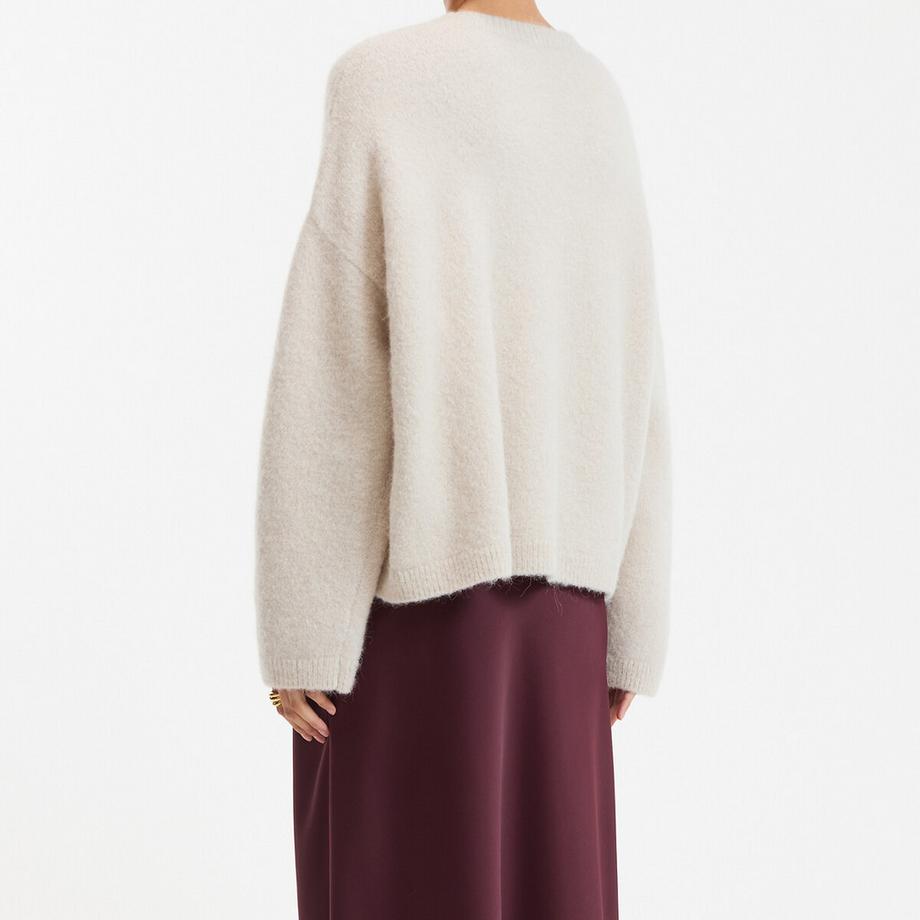 La Redoute Collections Cardigan alpaga mélangé  