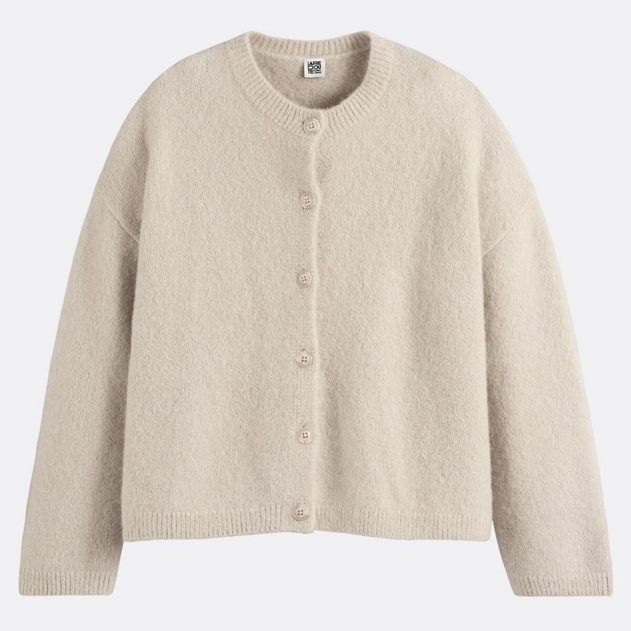 La Redoute Collections Cardigan alpaga mélangé  
