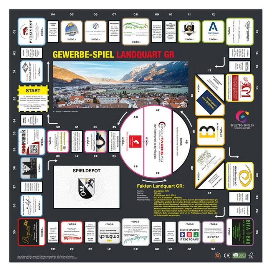 GEWERBE-SPIEL  Brettspiel LANDQUART GR (Deutsch) 