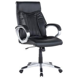 Beliani Fauteuil de bureau en Cuir PU Traditionnel TRIUMPH  
