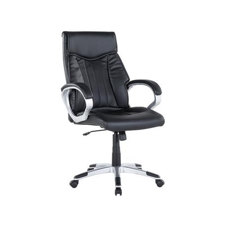 Beliani Fauteuil de bureau en Cuir PU Traditionnel TRIUMPH  