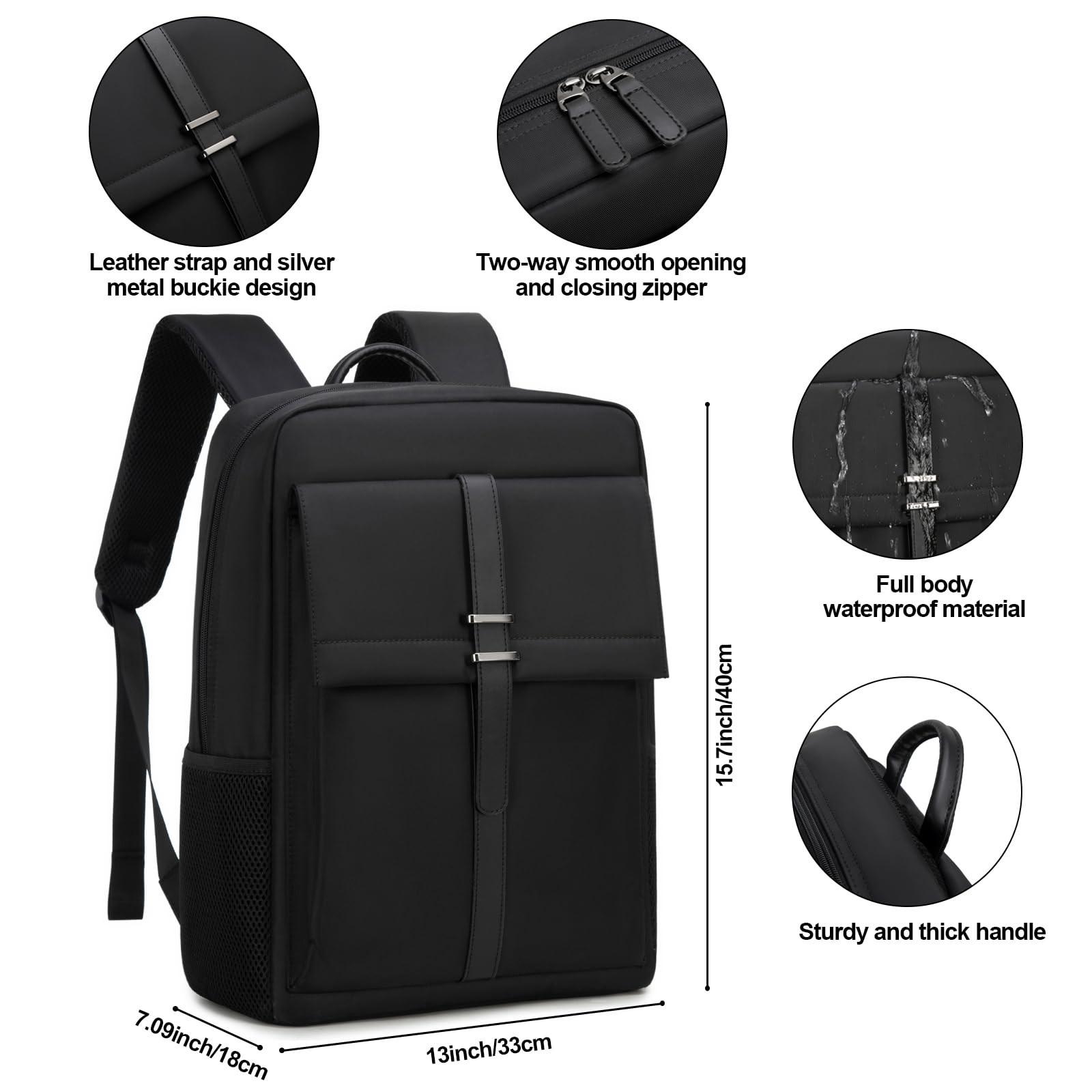 Only-bags.store Rucksack Laptop-Rucksack, wasserdichter Schulrucksack mit Laptopfach Daypack für Arbeit Business Wandern Reisen Ausflüge Universität Schule Büro  