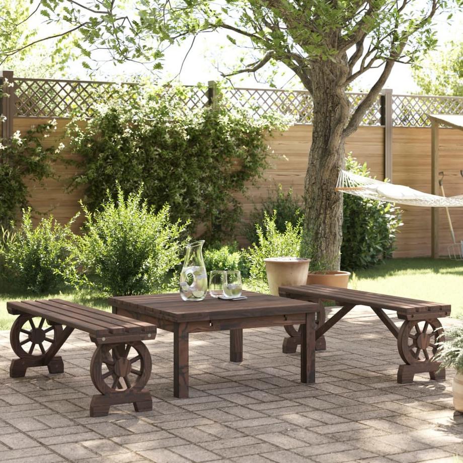 VidaXL Banc de jardin bois  