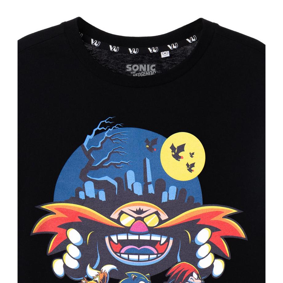 Sonic The Hedgehog T-shirt Halloween Maniche Corte  