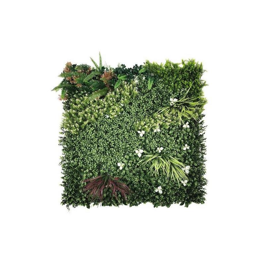 Vente-unique Rivestimento parete vegetale sintetico Pacco da 1m² Verde LAHTI  