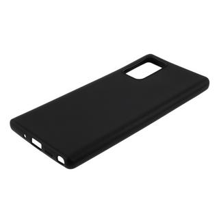 Cover-Discount  Galaxy Note 20 - Matte Silikon Gummi Hülle Schwarz 