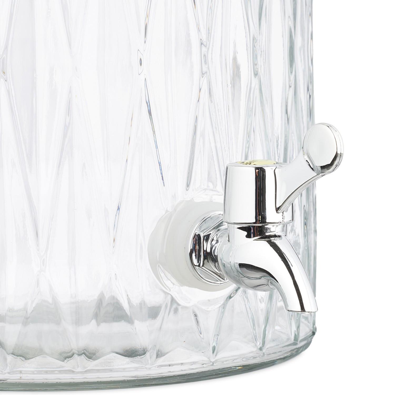 Northio Distributeur de boissons 5 litres à motif carré  