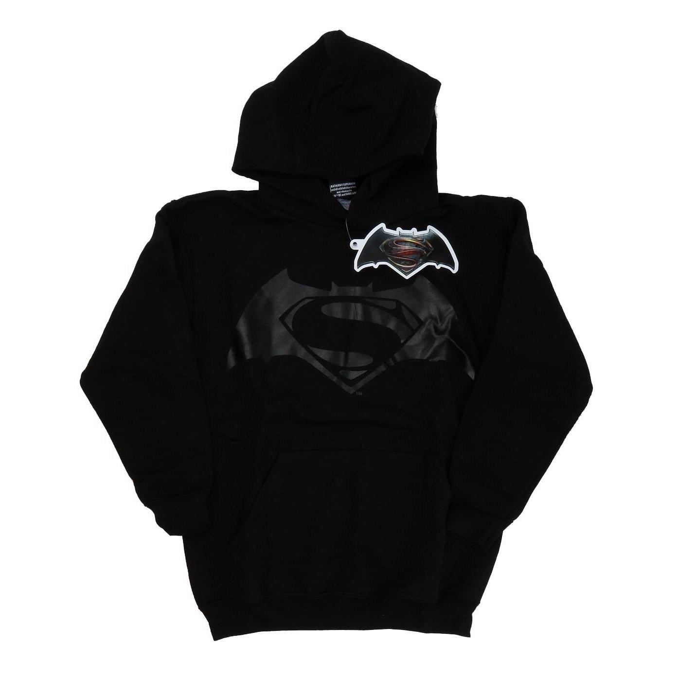 Image of Batman V Superman Logo Print Kapuzenpullover Jungen Schwarz 116