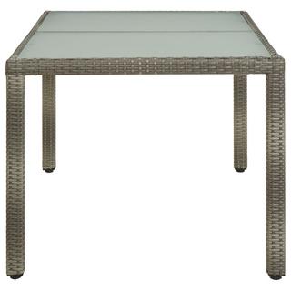 VidaXL Table de jardin rotin synthétique  