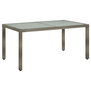 VidaXL Table de jardin rotin synthétique  