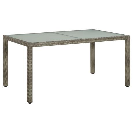 VidaXL Table de jardin rotin synthétique  