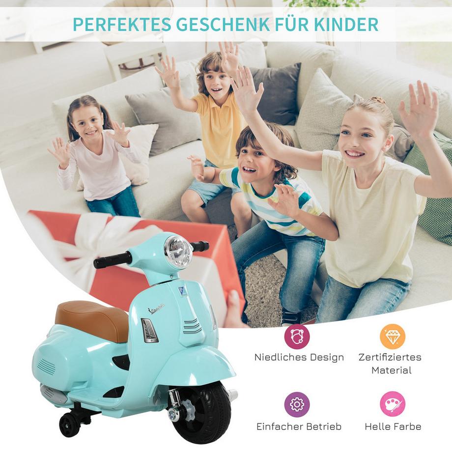 HOMCOM  Moto électrique pour enfants 