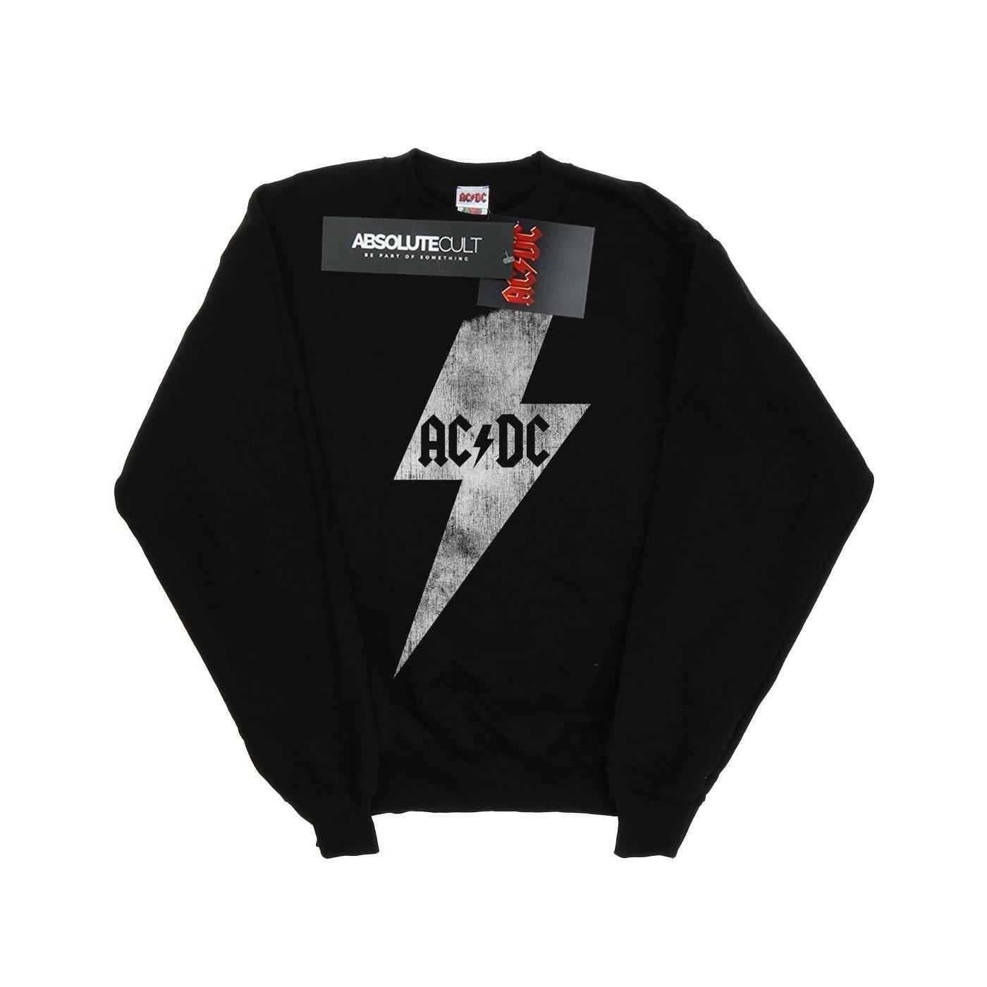 Image of Acdc Lightning Bolt Sweatshirt Damen Schwarz XL