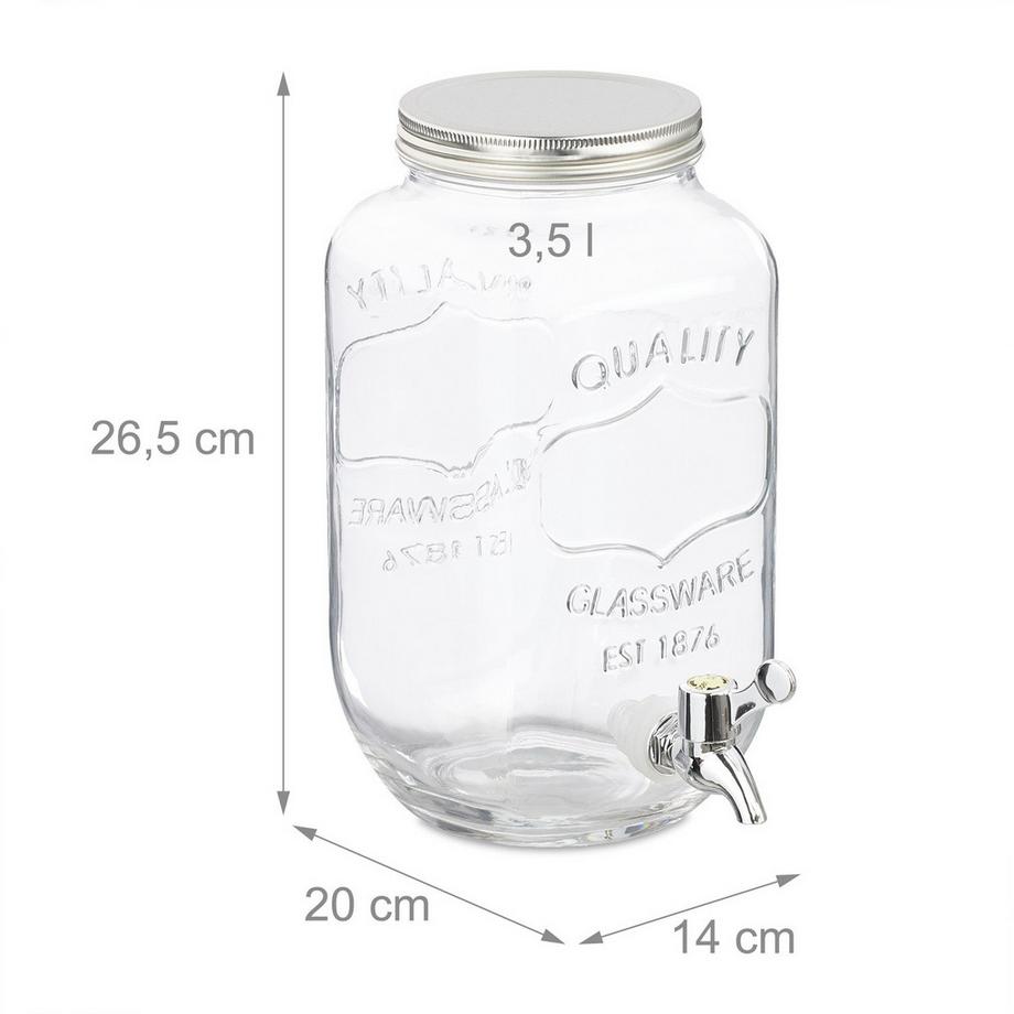 Northio Distributore di bevande da 3,5 litri in confezione da 2  