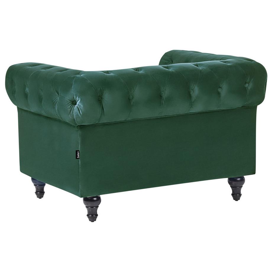 Beliani Sessel aus Samtstoff Glamourös CHESTERFIELD  
