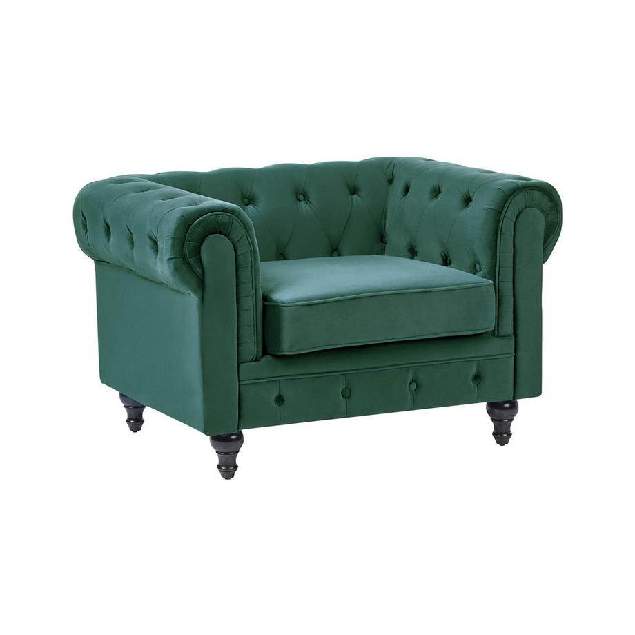 Sessel aus Samtstoff Glamourös CHESTERFIELD