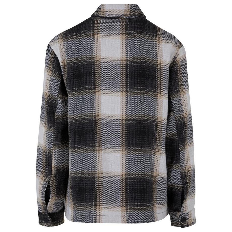 URBAN CLASSICS Karierte Hemdjacke mit Reissverschluss  