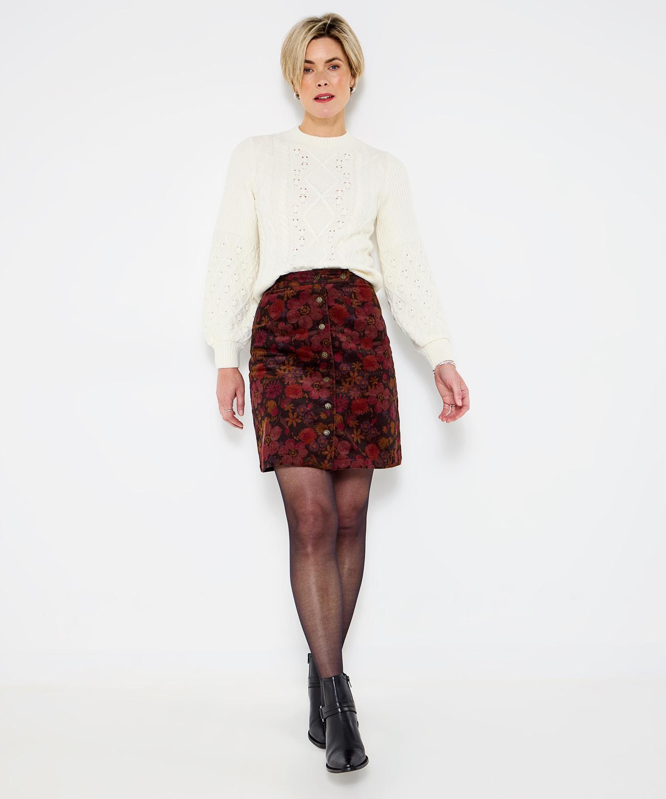 Joe Browns Blumenmuster Cord Minirock  