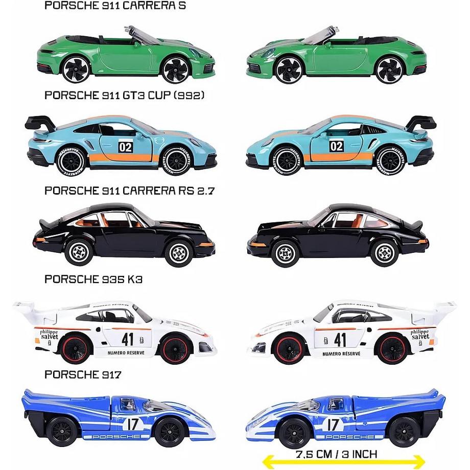 Majorette  Set regalo da 5 pezzi Porsche Motorsport 