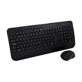 V7  Tastiera full-size/poggiapolsi QWERTY spagnolo CKW300ES, nero 