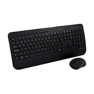 Tastiera full-size/poggiapolsi QWERTY spagnolo CKW300ES, nero