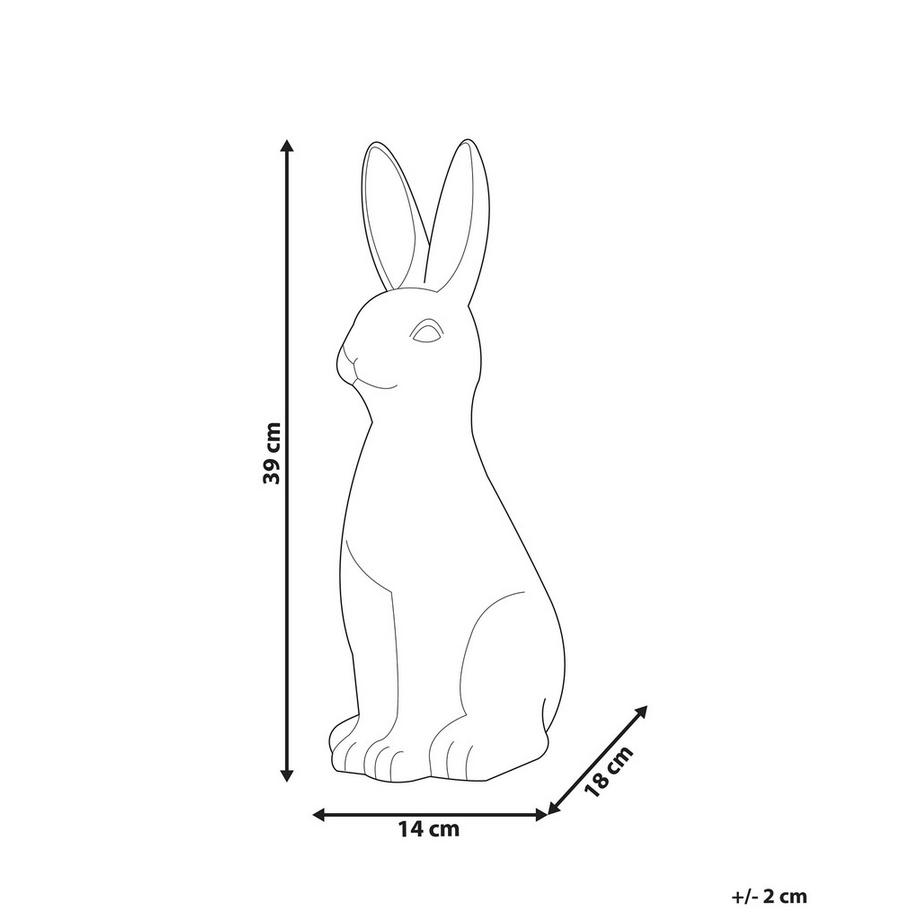 Beliani Dekofigur aus Keramik Klassisch PAIMPOL  