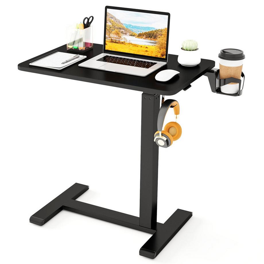 Table d'ordinateur portable à roulettes réglable