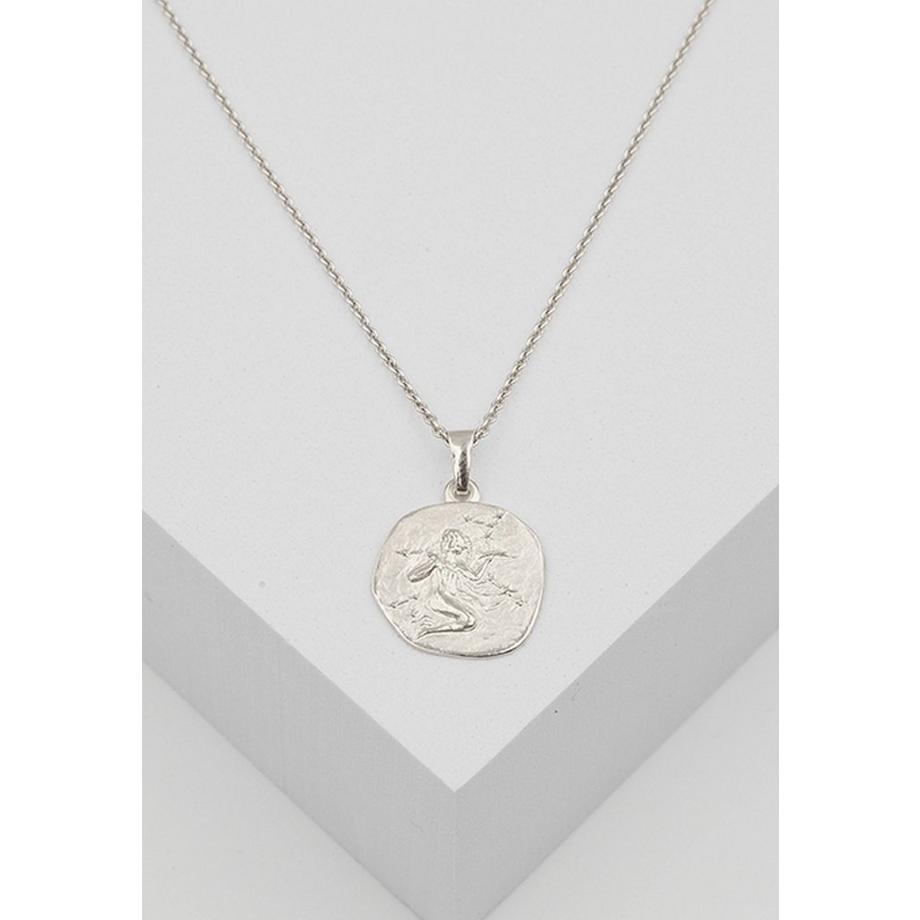 MUAU Schmuck  Anhänger Sternzeichen Jungfrau Weissgold 750, 16x22mm 
