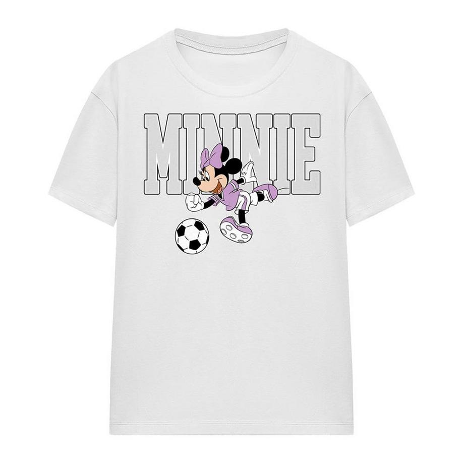 T-ShirtMotif Minnie Mouse Football Kick