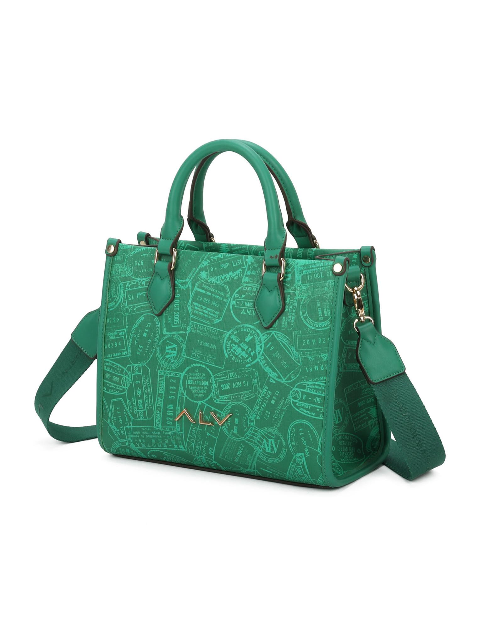 ALV by Alviero Martini Borsa a mano Stampa Timbro Passaporto  