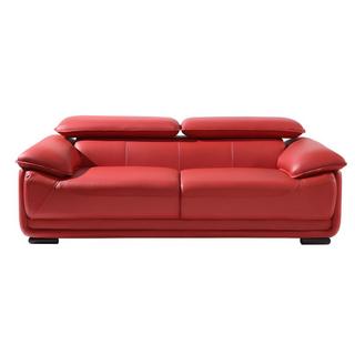 Vente-unique Ledersofa 3Sitzer MACELO  