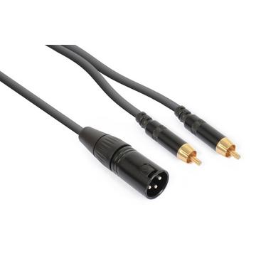 PD-Connex 177156 câble audio 1,5 m XLR (3-pin) RCA Noir
