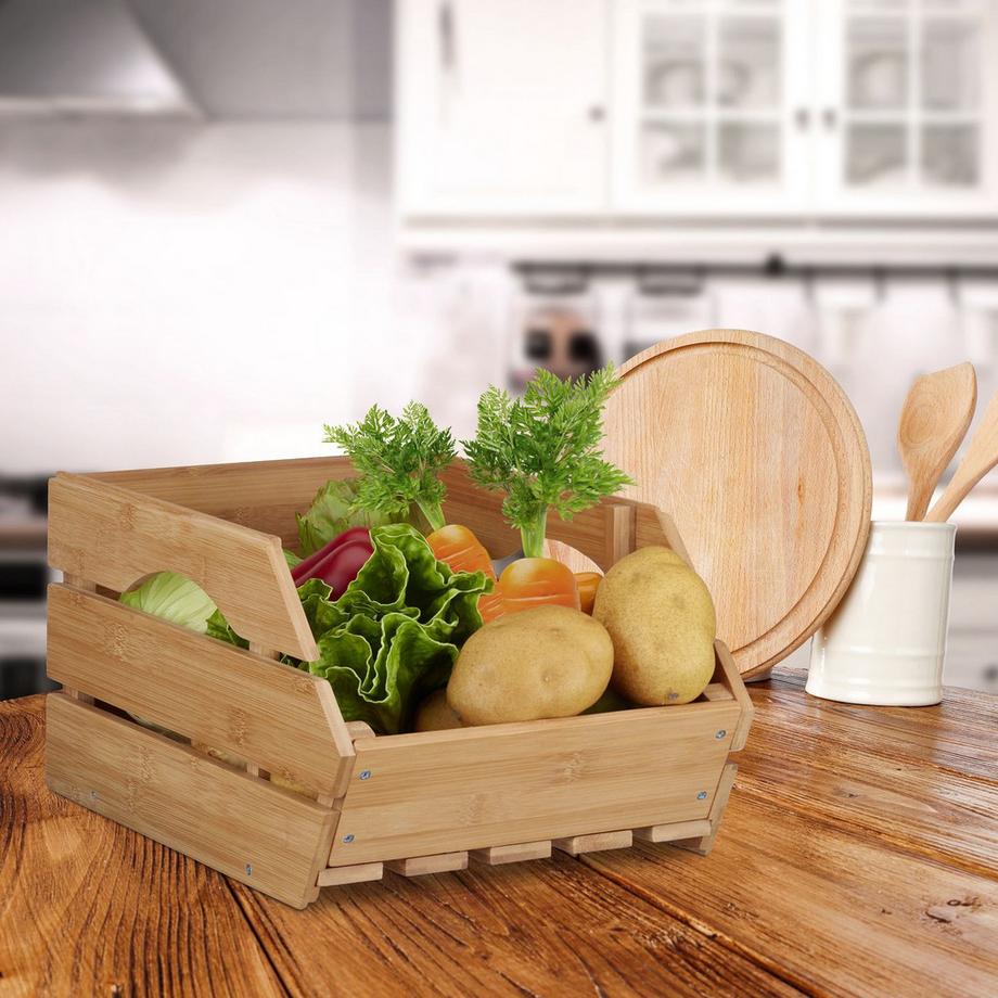 B2X Scatola impilabile universale in bambù  