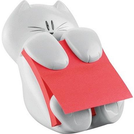 Post-It POST-IT Dispenser Katze weiss CAT-330 Z-Notes/90 Blatt 76x76mm  