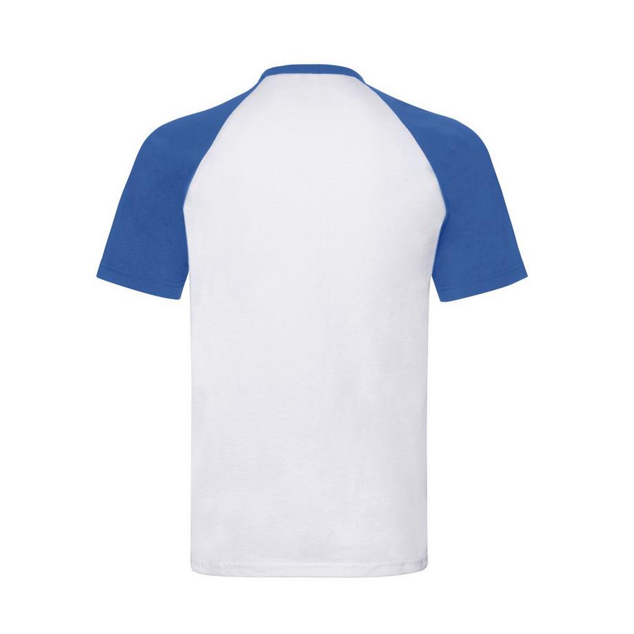 Fruit of the Loom T-shirt Baseball con Maniche a Contrasto  