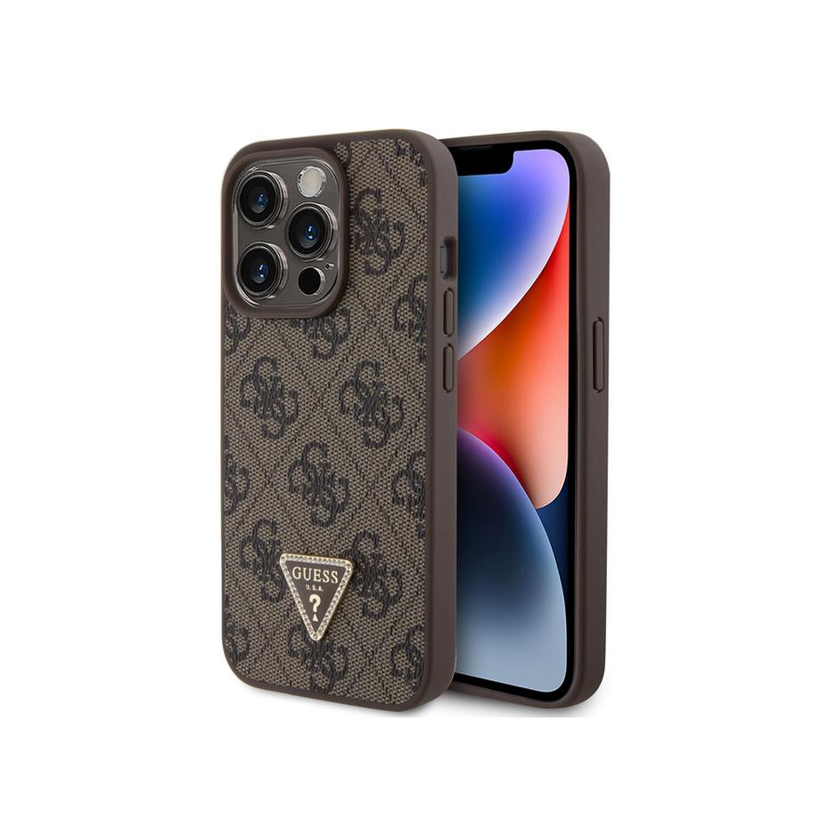 GUESS  Cover iPhone 15 Pro Triangle Strass 4G 