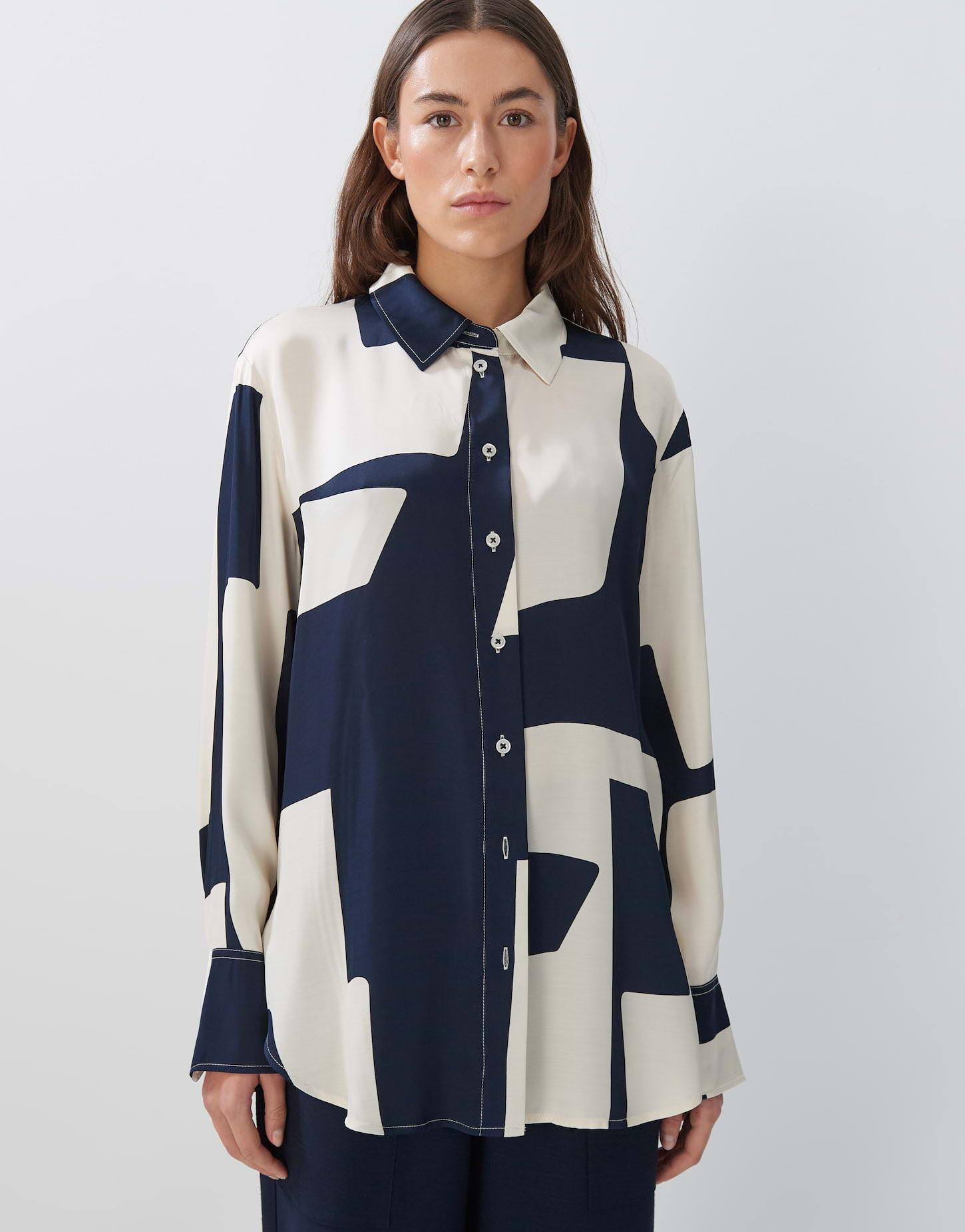 Image of Oversize Bluse Zisabel Motion Oversized Damen Aquamarine 42