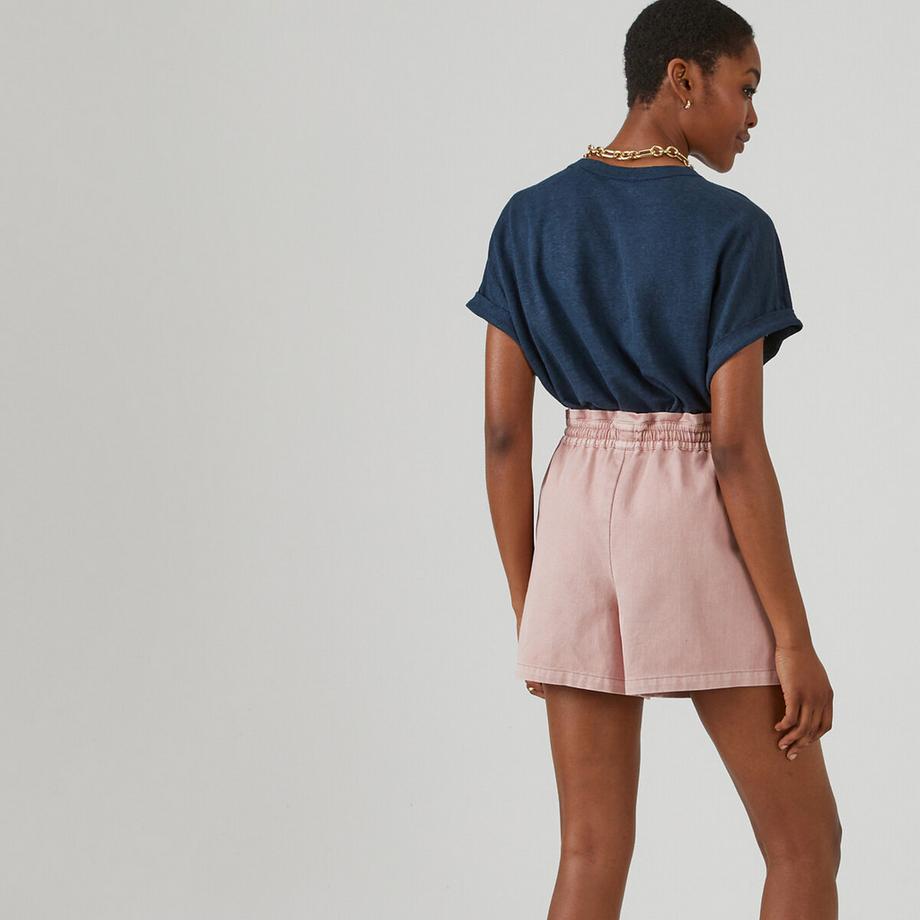 La Redoute Collections Leinen Rundhals T-Shirt  