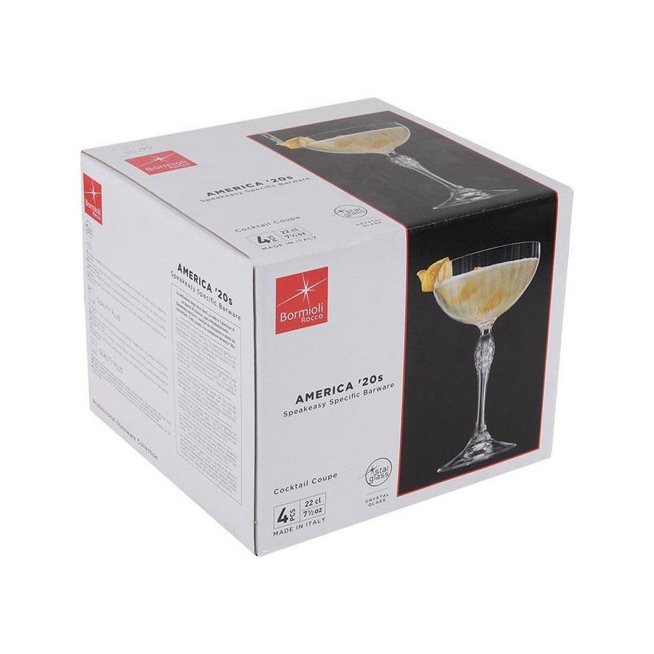 Bormioli Verres à cocktail  America 20s 4 pièces  