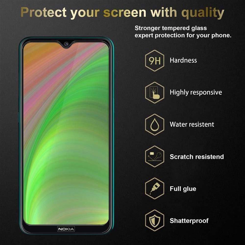 Cadorabo  Plein écran Film de protection compatible avec Nokia 7,2 - Verre de protection d'écran durci (Tempered) d'une dureté de 9H avec 3D Touch 