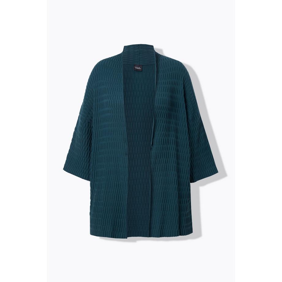 Ulla Popken Cardigan Oversize Maglia Lavorata Maniche 3/4  