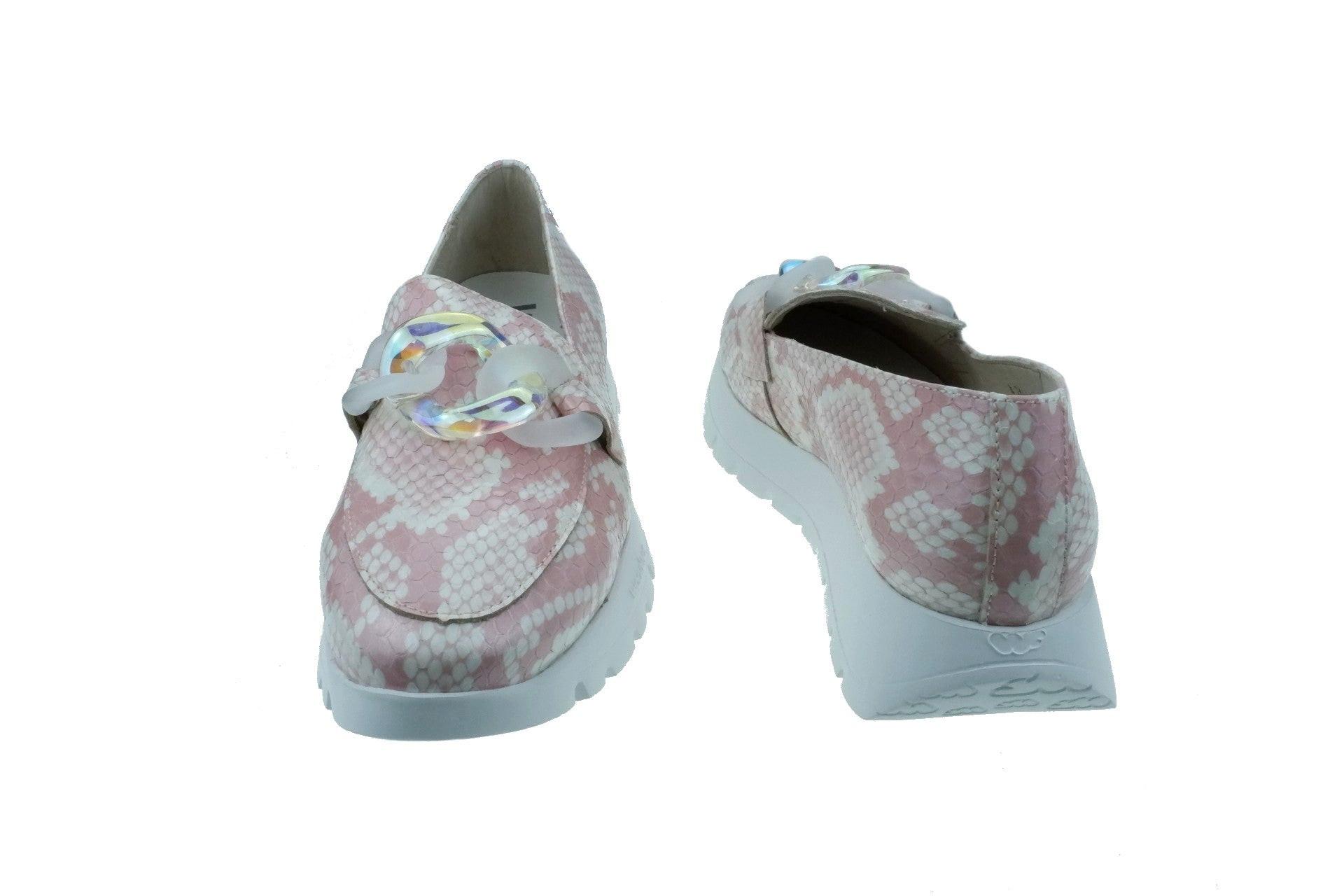 Wonders  Rose - Mocassin cuir 