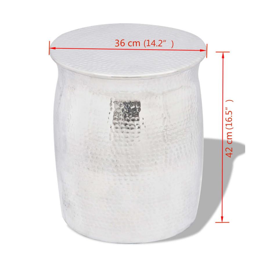 VidaXL Tabouret aluminium  