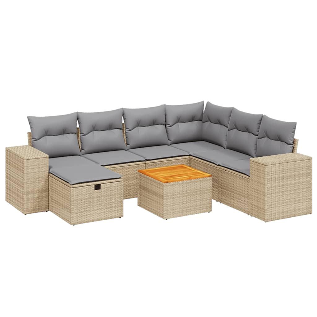 VidaXL set divano da giardino Polirattan  