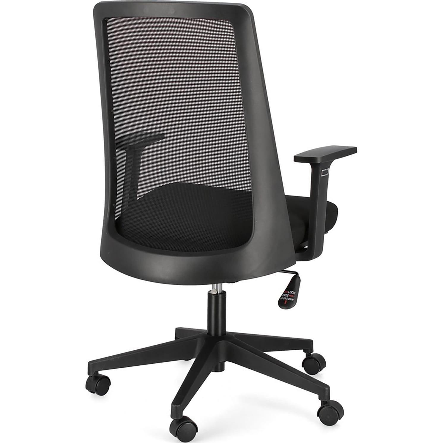 mutoni Chaise de bureau Wesley noire  